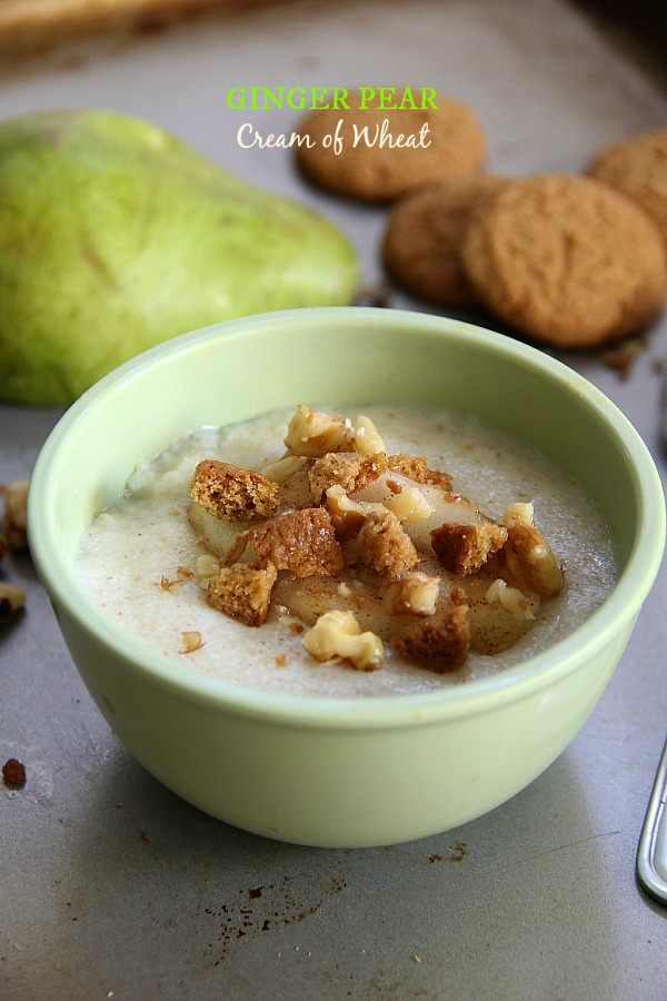 Ginger Pear Cream of Wheat