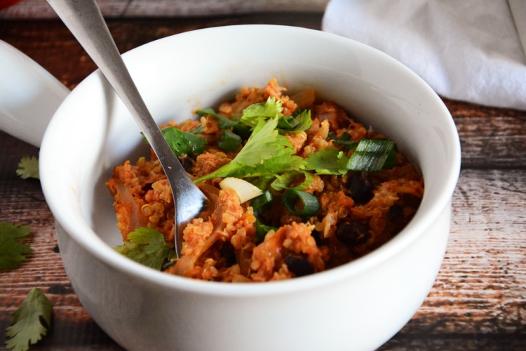 {Lighter} Chicken Fajita Casserole