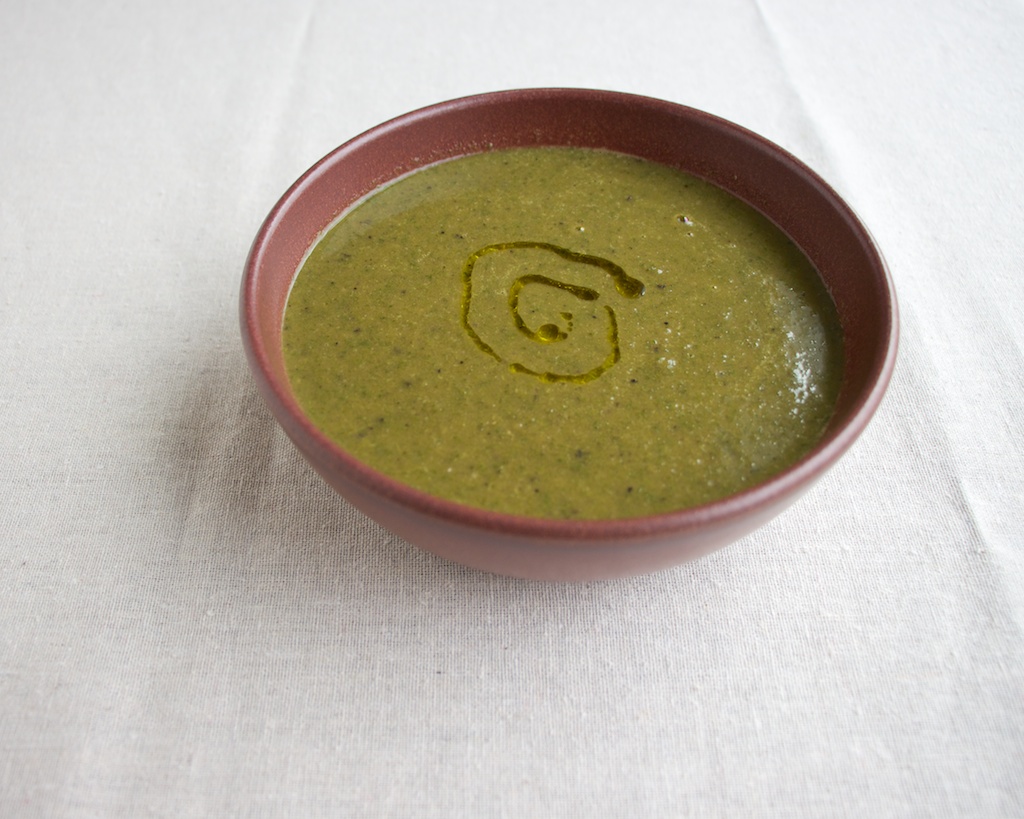 Winter Braising Greens Soup