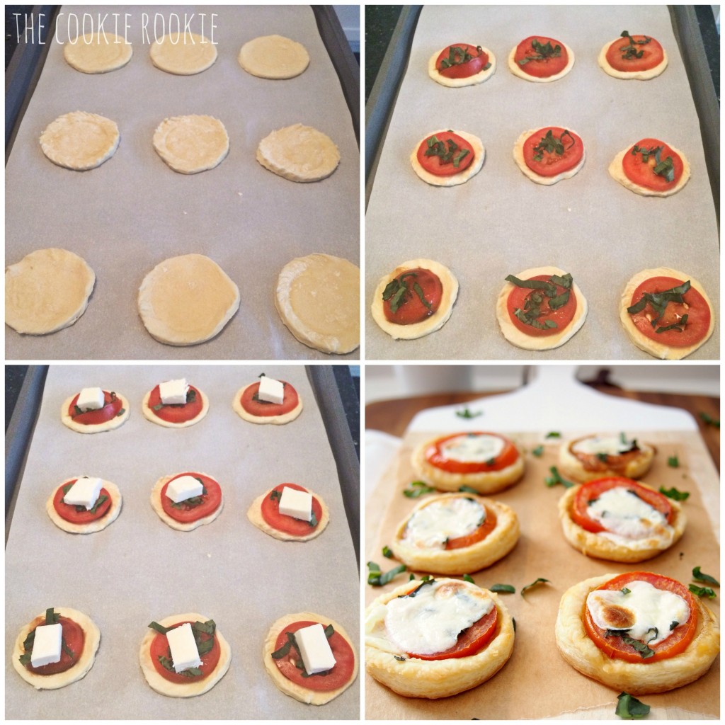 Mini Caprese Tarts! Mini bites of heaven with basil, balasmic, tomato, and mozzarella. YUM!