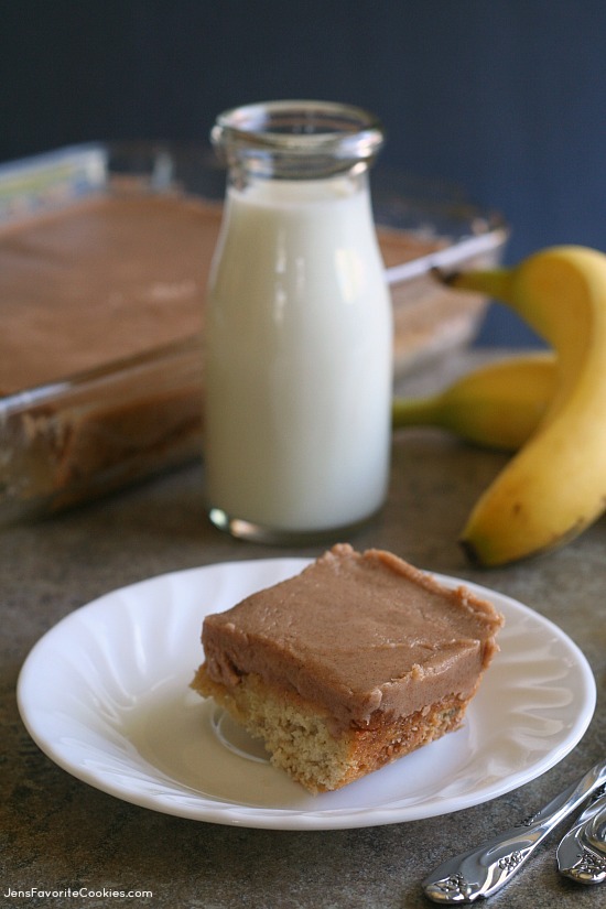 banana-cake-recipe Roasted Banana Cake with Cinnamon Brown Butter Frosting