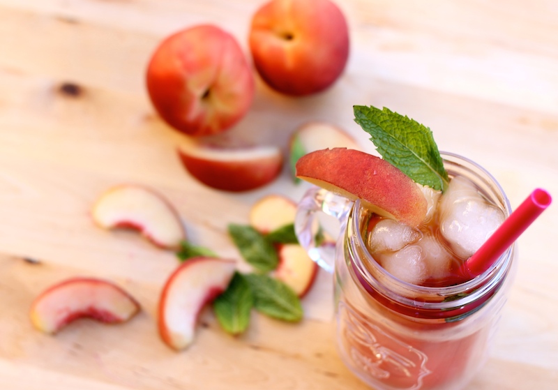 Peach Tea with Mint