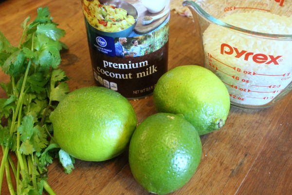 creamy coconut cilantro rice!