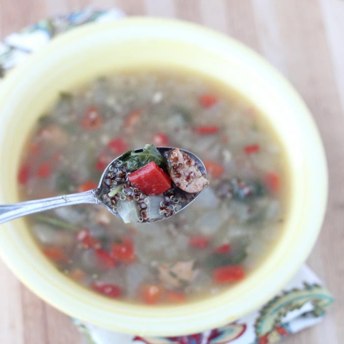 Sausage Veggie Quinoa Soup1