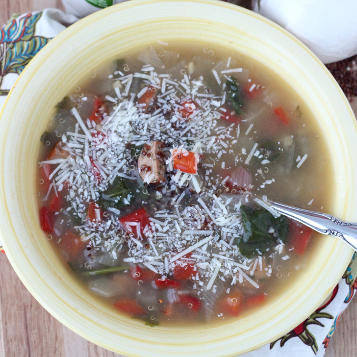 Sausage Veggie Quinoa Soup3