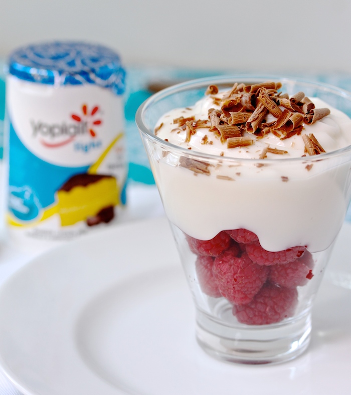 Raspberry Boston Cream Parfait