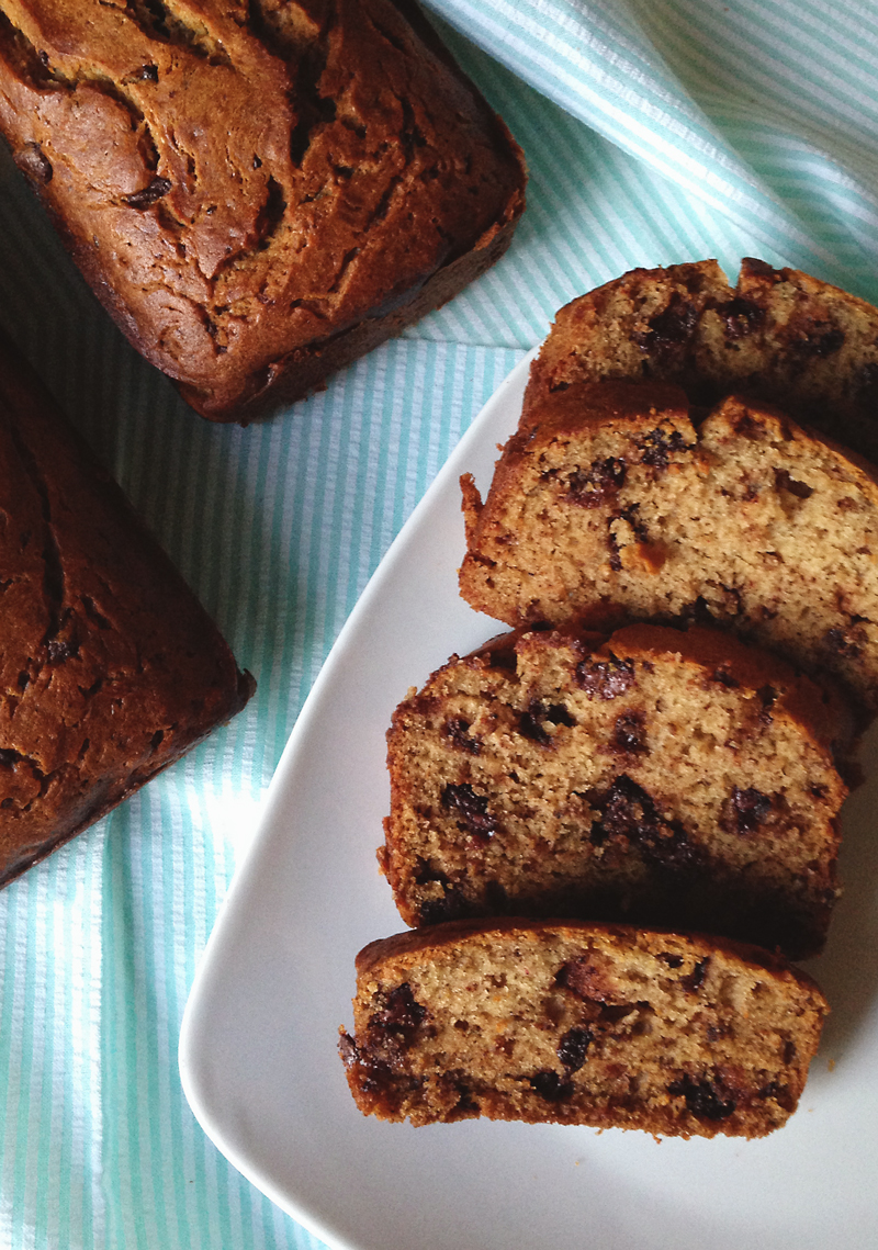 Dark Chocolate Chip Banana Bread | My Cooking Spot
