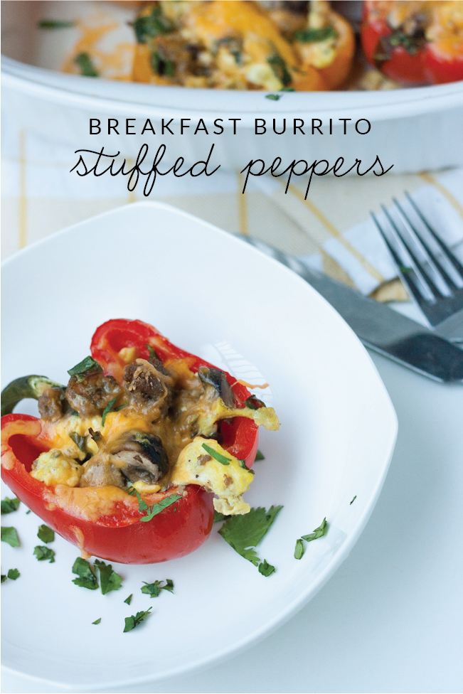These stuffed peppers are the perfect solution to having great breakfast burrito flavor but without all of the carbs!