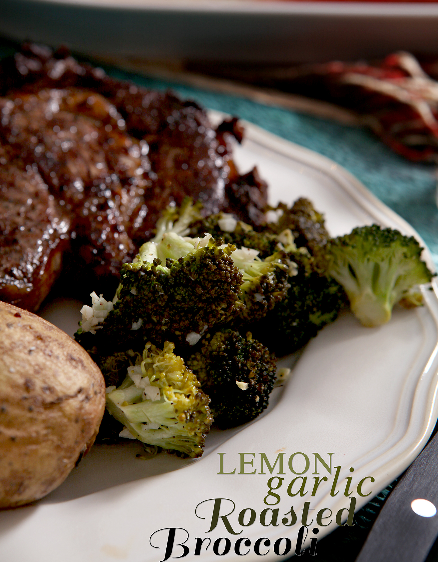 Lemon Garlic Roasted Broccoli | Looking for a simple and delicious side that comes together in less than 30 minutes? Try out this wonderful Lemon Garlic Roasted Broccoli, which is light, tasty and super easy to make! // @speckledpalate for @mycookingspot