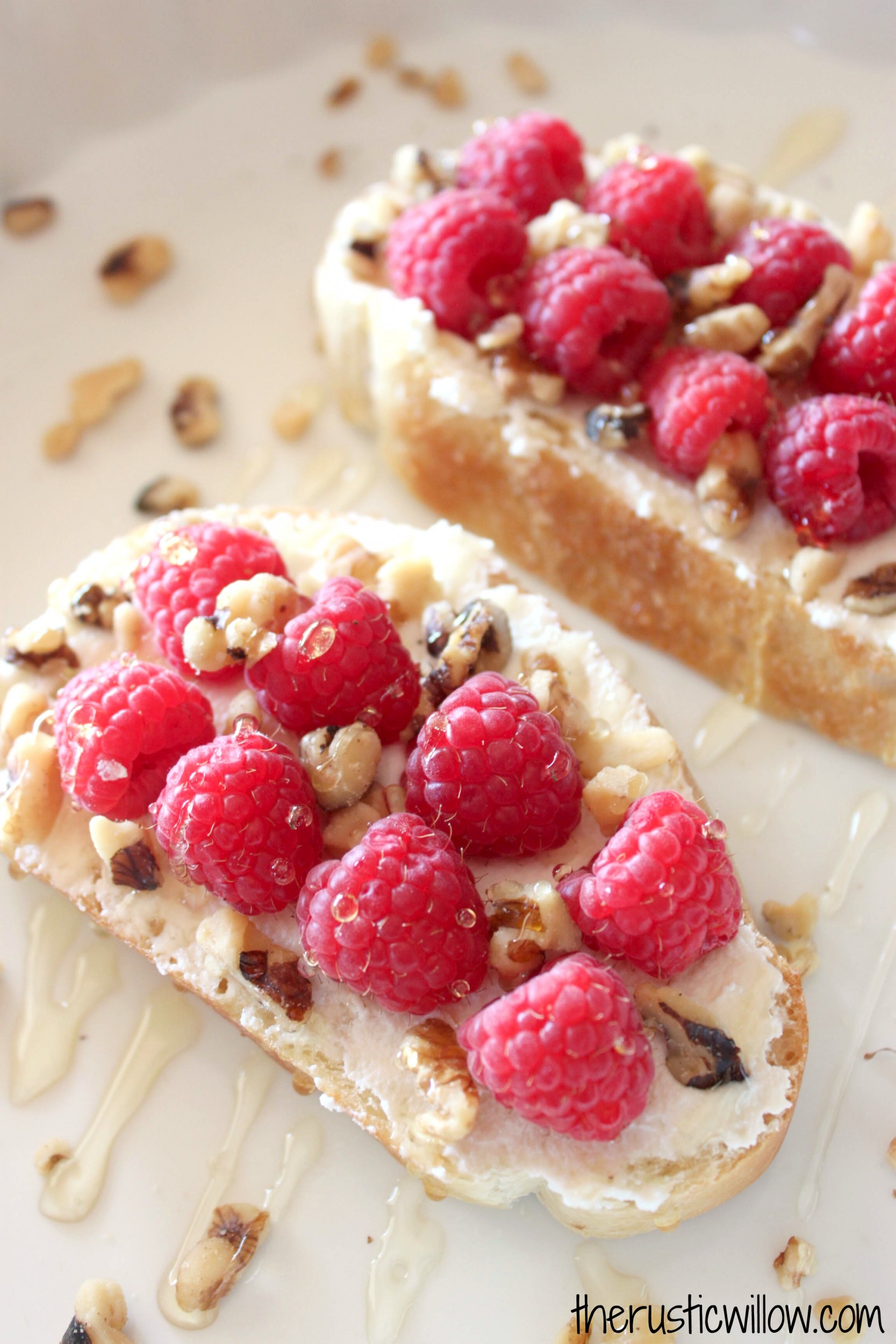 raspberry crostini 
