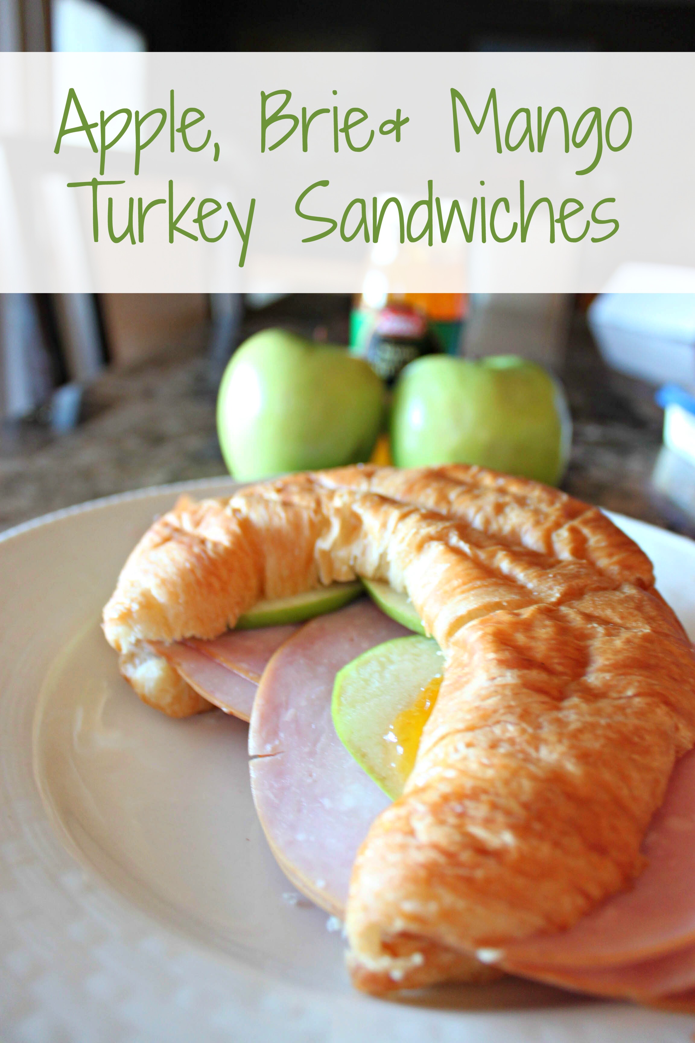 Apple, Brie and Mango Turkey Sandwiches