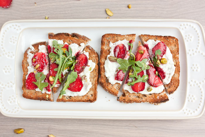 Strawberry Goat Cheese Toast