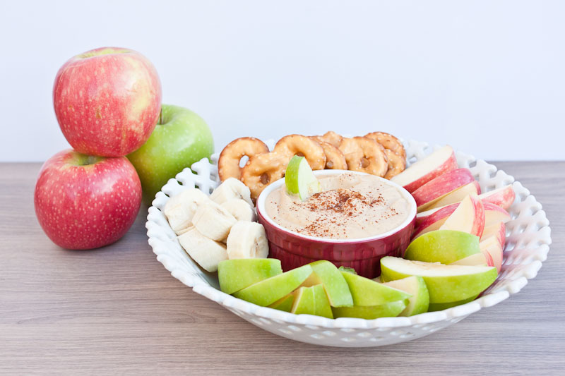 Peanut Butter Yogurt Dip - a delicious and quick anytime snack!