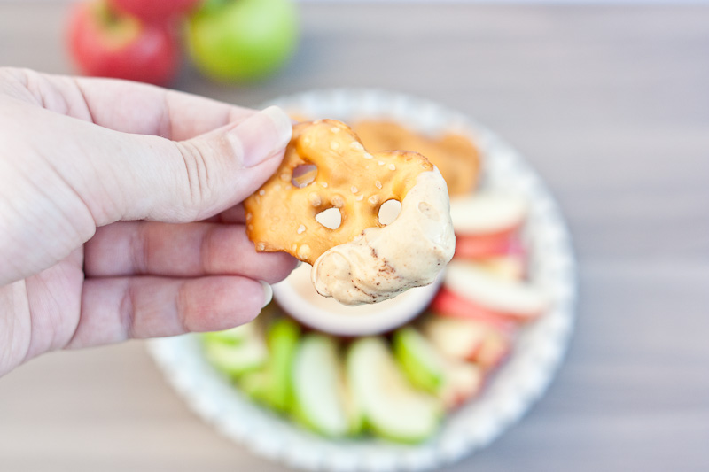 Peanut Butter Yogurt Dip - a delicious and quick anytime snack!