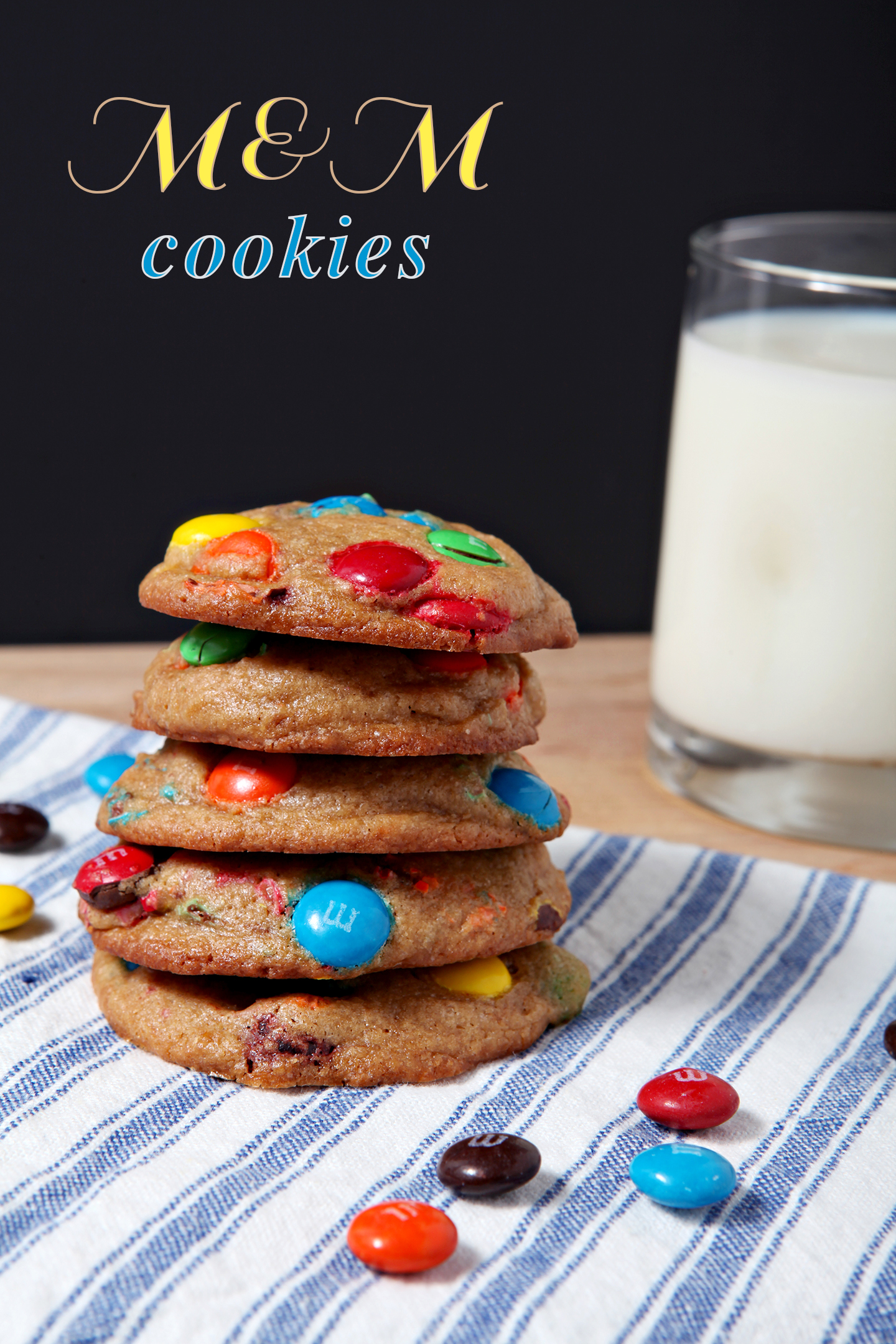 These M&M Cookies are the perfect dessert! The miniature sugar cookies are sweet, fluffy and chock full of plain M&M's. @speckledpalate for @mycookingspot
