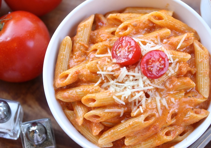 Busy Girl's Cheesy Penne alla "Not-ka"