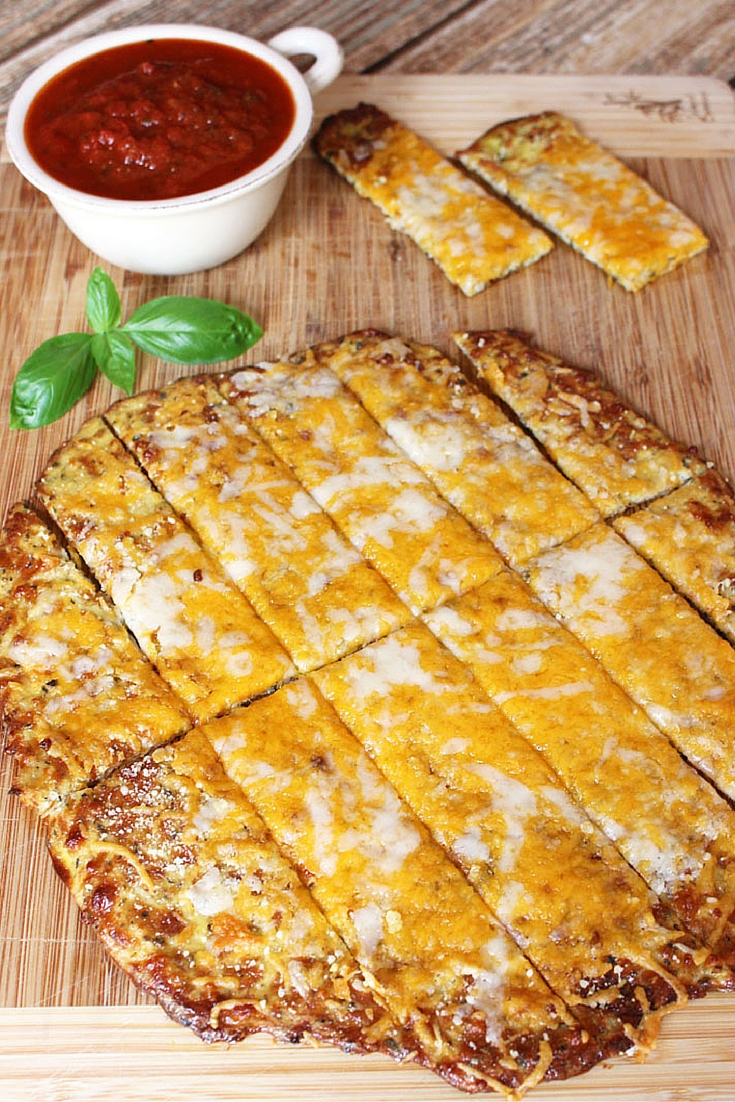 Never feel guilty again with these gluten-free, low-carb Italian Cauliflower Cheese Sticks! Perfect for sneaking in some extra veggies!