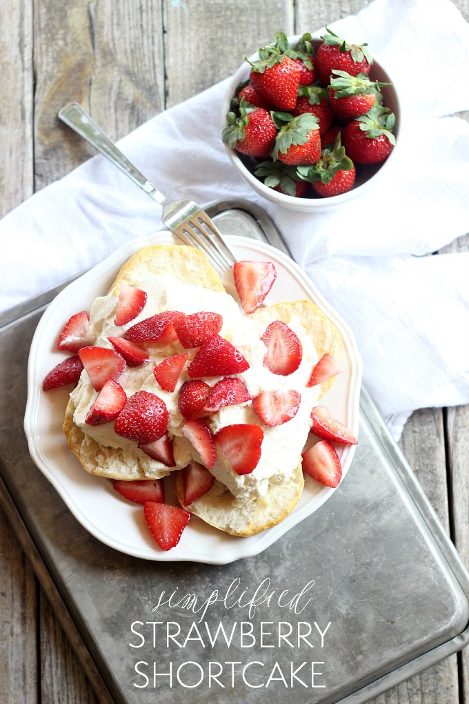 simple and quick strawberry shortcake dessert