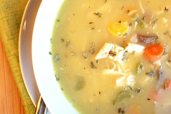 Chicken noodle soup that's gluten-free and easy to make!