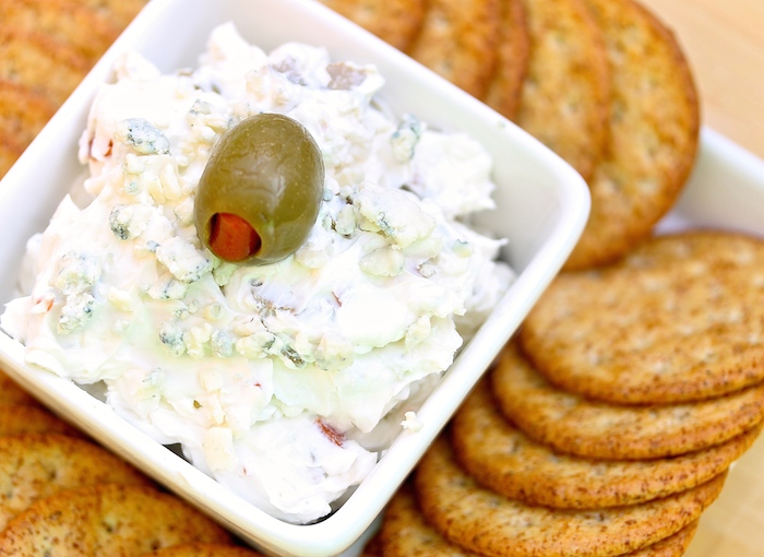 Creamy Blue Cheese Olive Dip