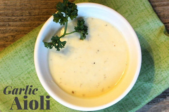 Gluten Free and Dairy Free Garlic Aioli