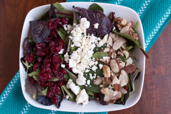 Cranberry Walnut Salad with Raspberry Vinaigrette - My Cooking Spot-2