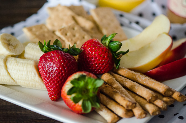 Chocolate Chip Cookie Butter Dip - Delicious cookie butter, fluffed up and ready for all your favorite dippers! | Get the recipe on MyCookingSpot.com!