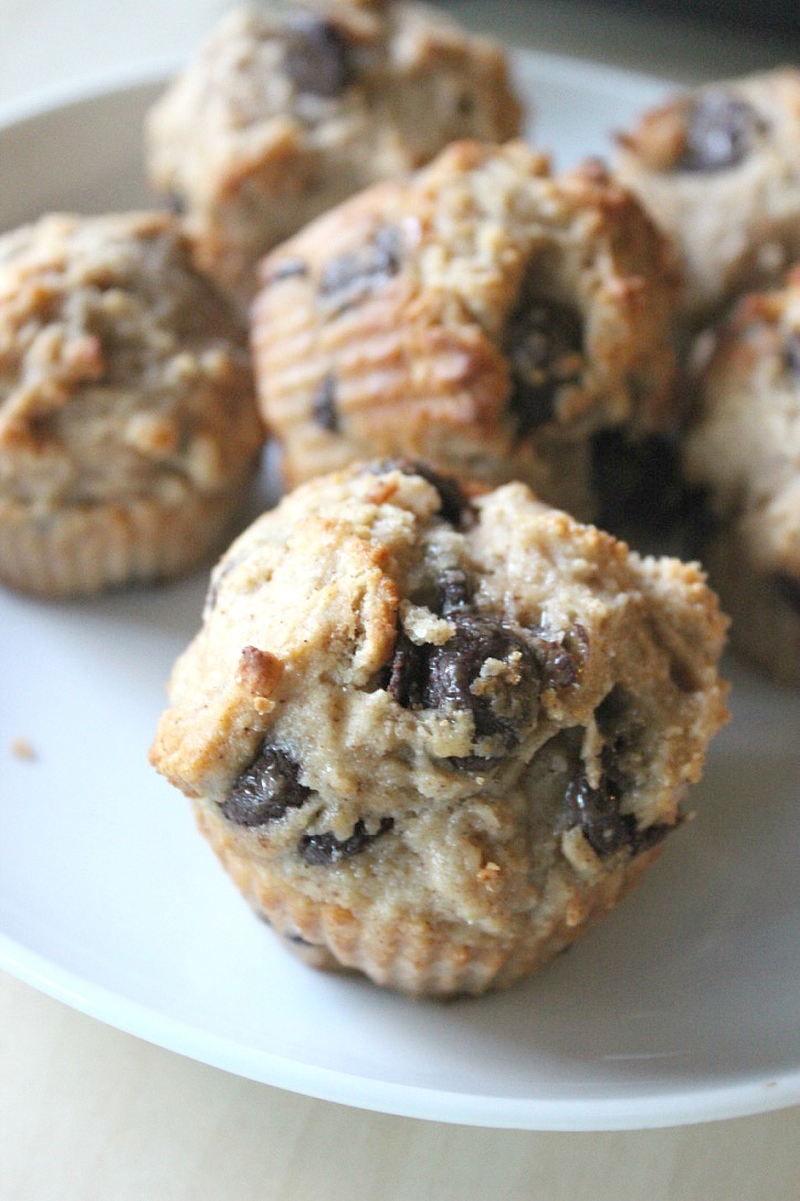 Whole Wheat Chocolate Chip Muffins