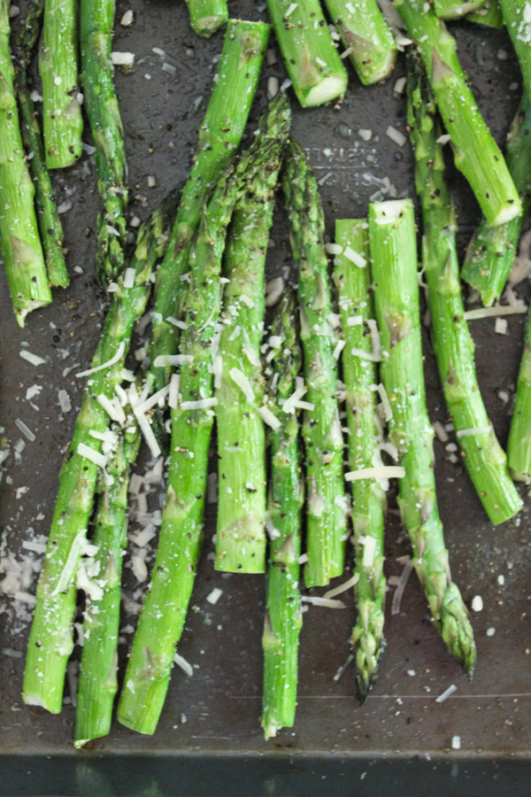 Lemon Garlic Parmesean Asparagus